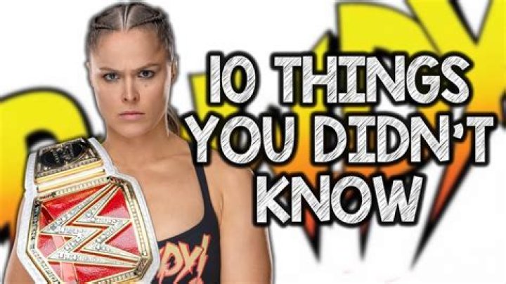 10 Things You Didn’t Know about Ronda Rousey