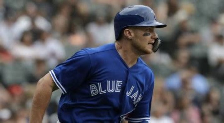 Baseball player, Brandon Drury of the Toronto Blue Jays is possibly Single