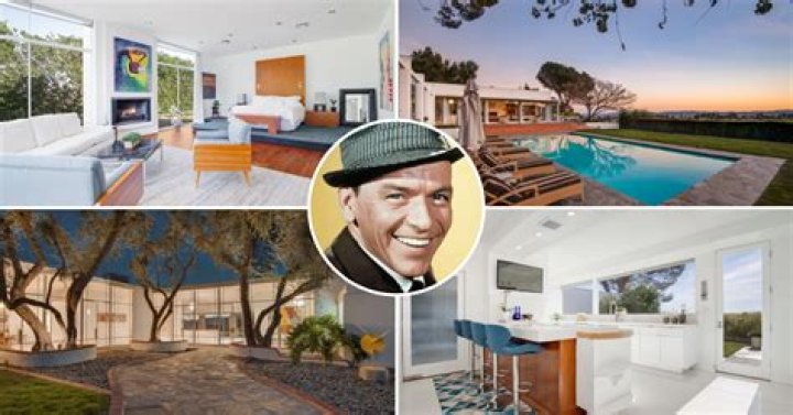 Inside Frank Sinatra's former mansion that has weird sculptures by the front door